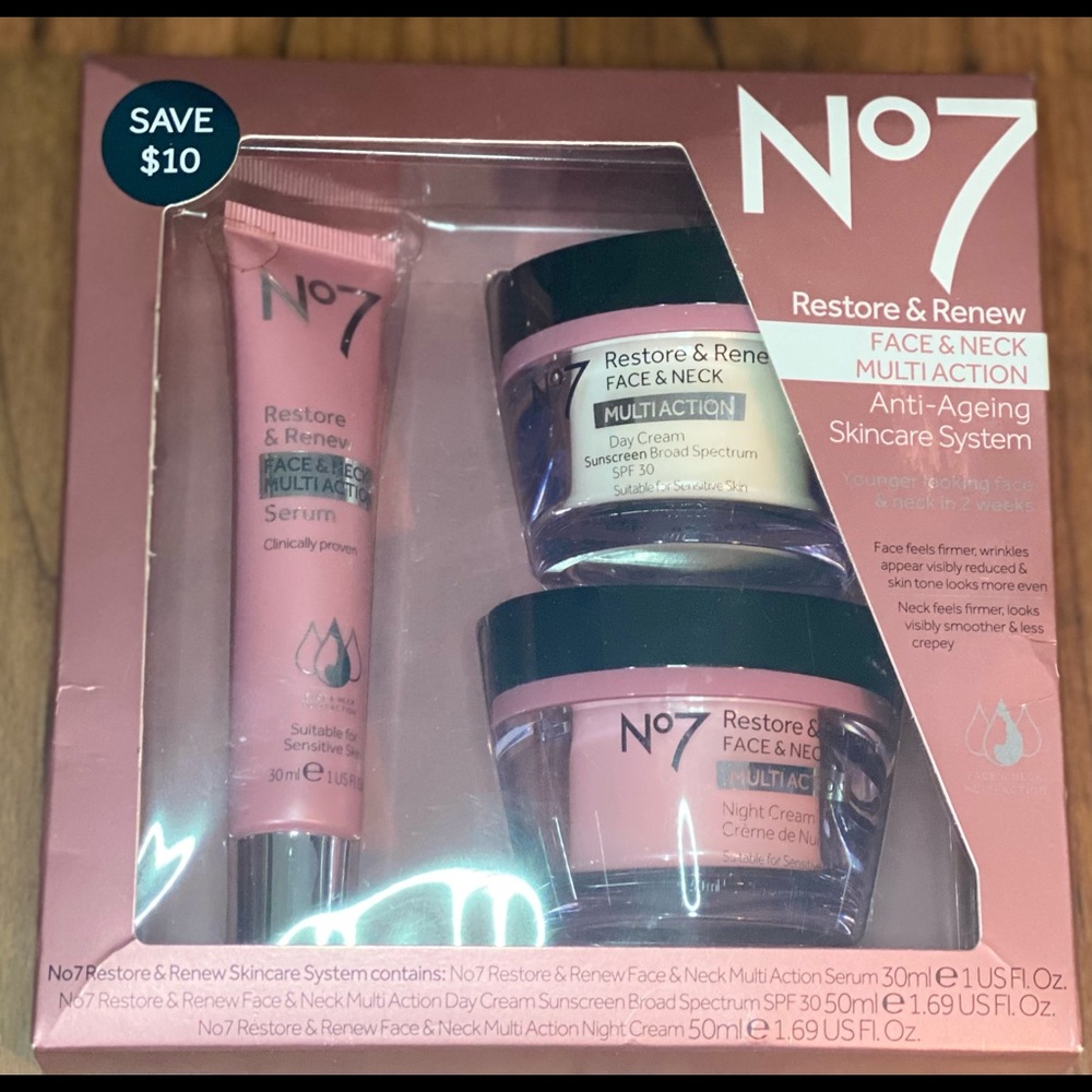 No.7 Anti-aging Skincare System NEW - UNOPENED!